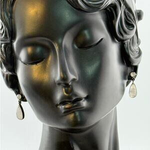 Jane Diaz Faceted Moonstone Teardrop Stud Earrings